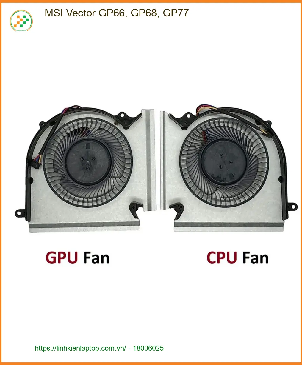 Quạt Laptop MSI Vector GP66 GP68 GP77 - Thay Lấy Liền Tại Cửa Hàng