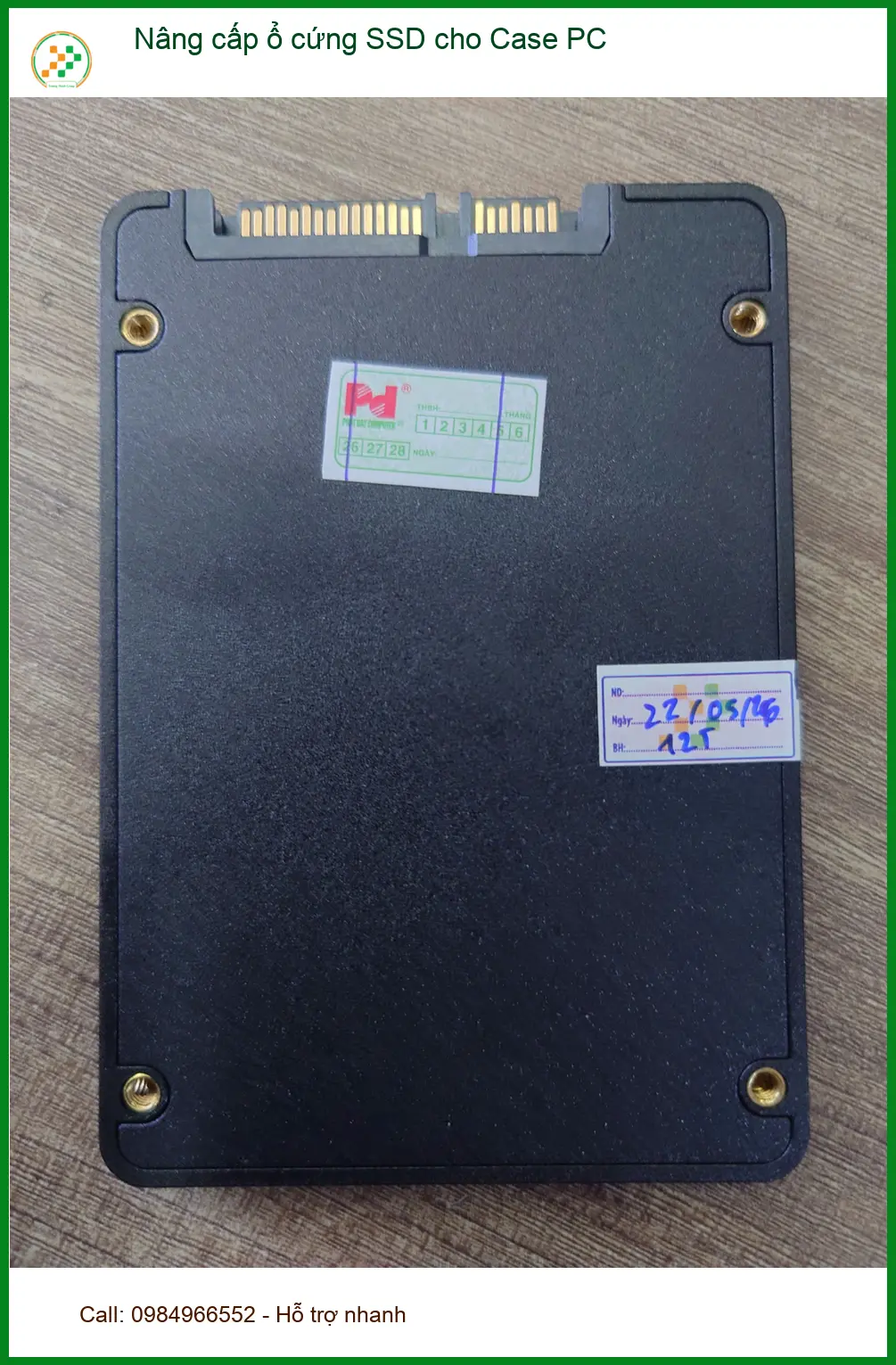 Chỗ nâng cấp ổ cứng SSD cho Case PC Quận 7 uy tín - Chú Tân thoát ì ạch ảnh thực tế 2