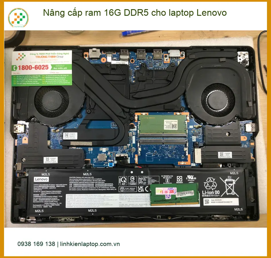 Nâng cấp Ram 16G DDR5 laptop Lenovo Quận Bình Tân - Anh Phong hài lòng ảnh thực tế 1