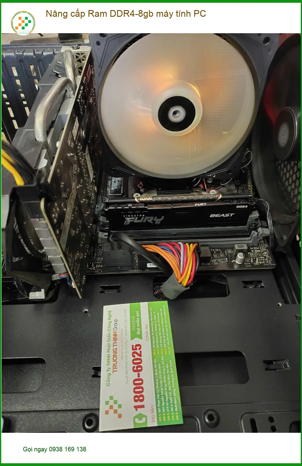 Dịch vụ nâng cấp Ram DDR4-8gb máy tính PC Quận 7 lấy ngay - Chị Thanh Trúc ảnh thực tế 2