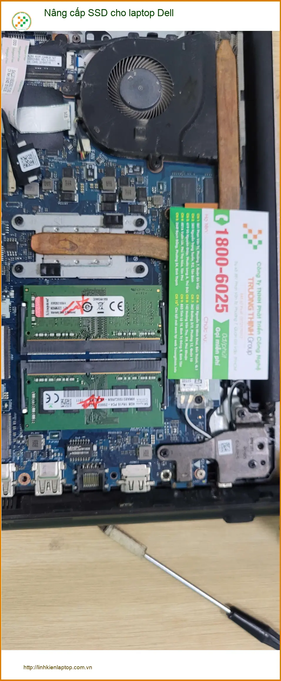 Anh Quang kỹ sư - Nâng cấp SSD laptop Dell Quận Bình Tân uy tín lấy liền ảnh thực tế 1
