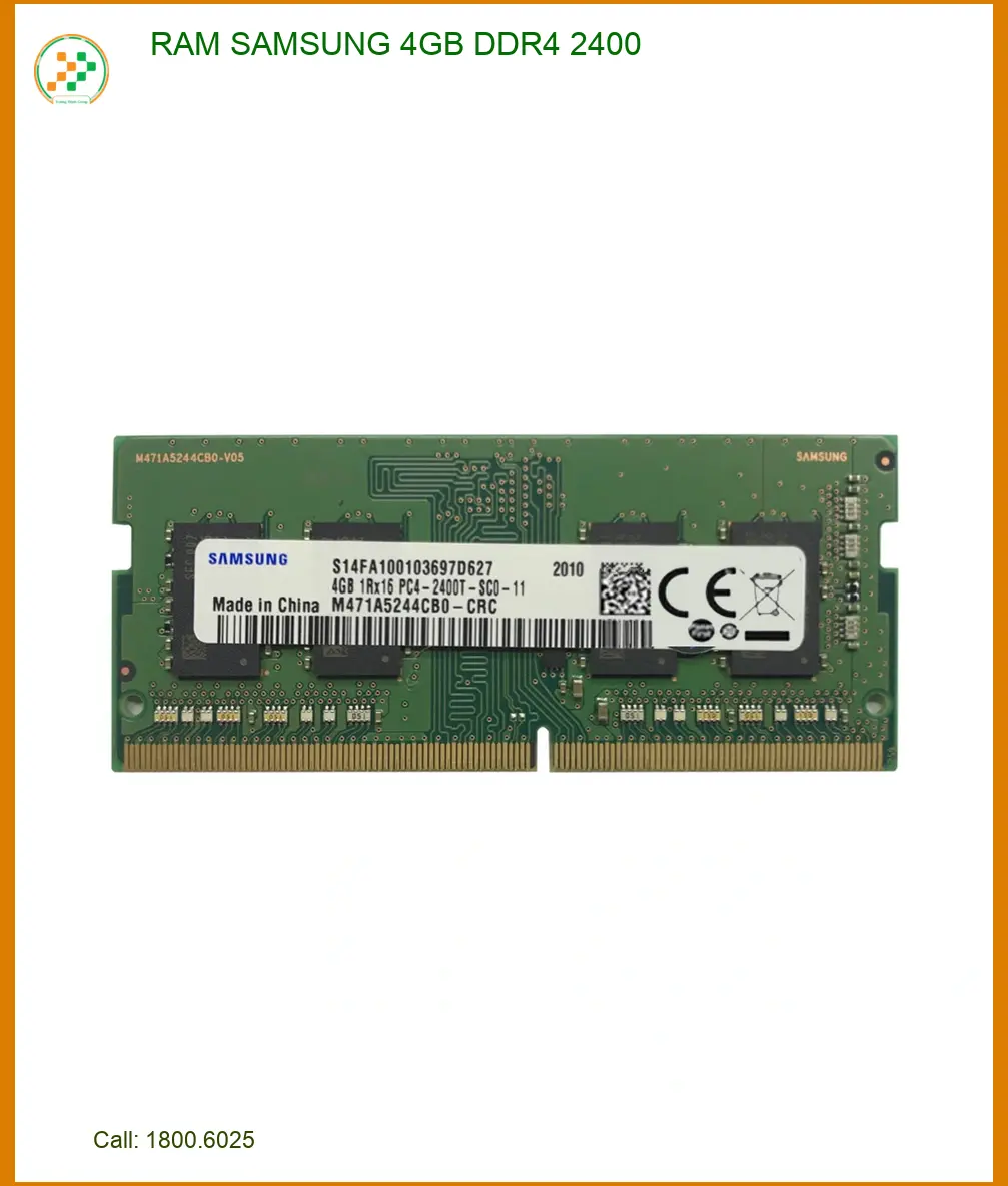 RAM SAMSUNG 4GB DDR4 2400 - Nâng Cấp Laptop TPHCM Giá Rẻ | Lấy Ngay