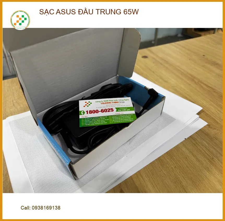 Cửa hàng sạc ASUS đầu trung 65W Quận Quận 10 - Bạn Trâm sinh viên cần gấp ảnh thực tế 1