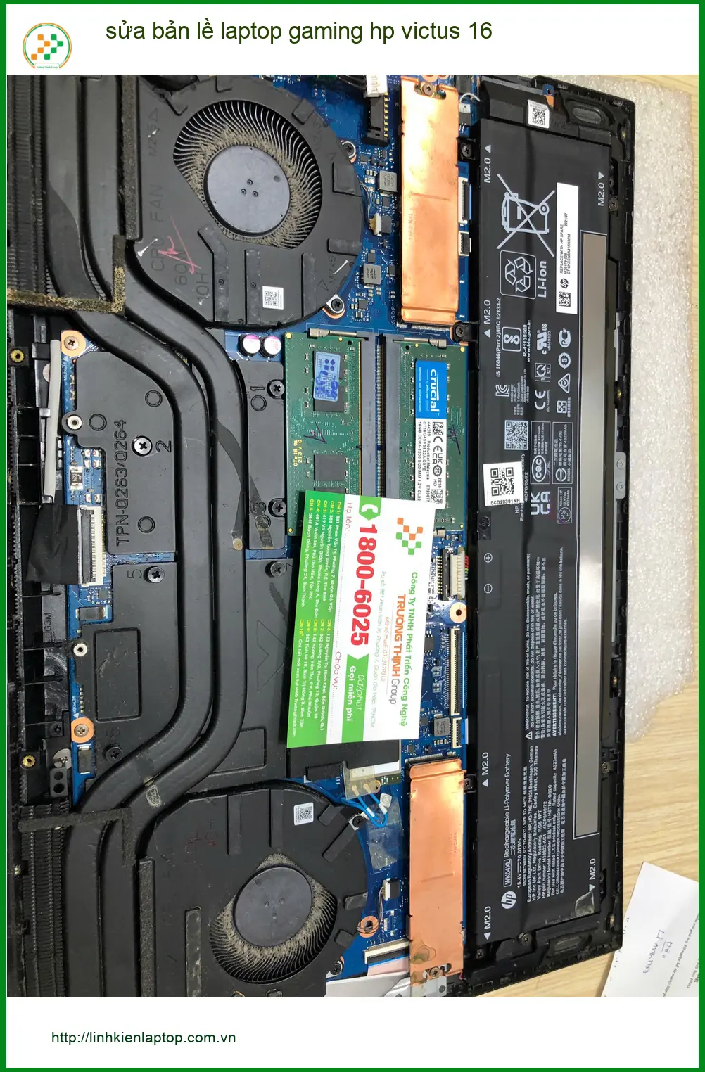 Anh Đức game thủ review chỗ sửa bản lề laptop gaming HP Victus 16 Quận Bình Thạnh ảnh thực tế 1