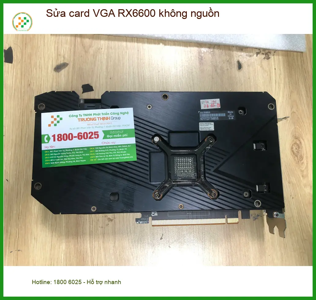 Anh Phong streamer game khắc phục card VGA RX6600 không nguồn Quận Bình Tân ảnh thực tế 2