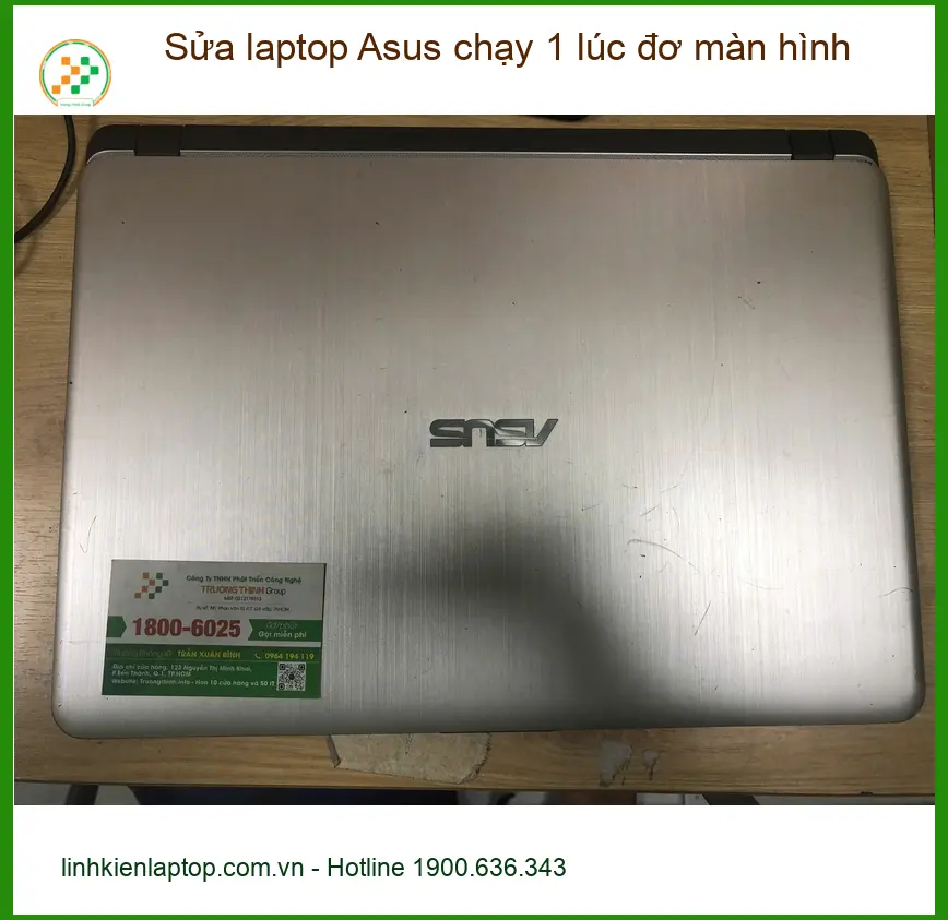 Chị Thanh nhân viên văn phòng khắc phục laptop Asus bị đơ màn hình ở Bình Tân ảnh thực tế 2