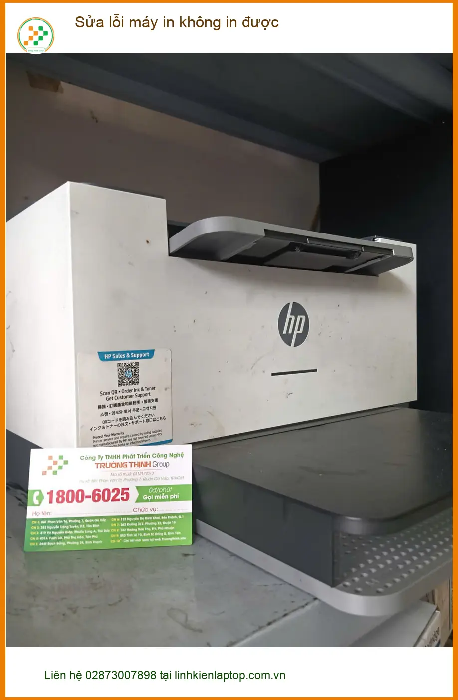 Anh Phước thiết kế gặp sự cố - Trung tâm sửa máy in không in được uy tín Quận 7 ảnh thực tế 1