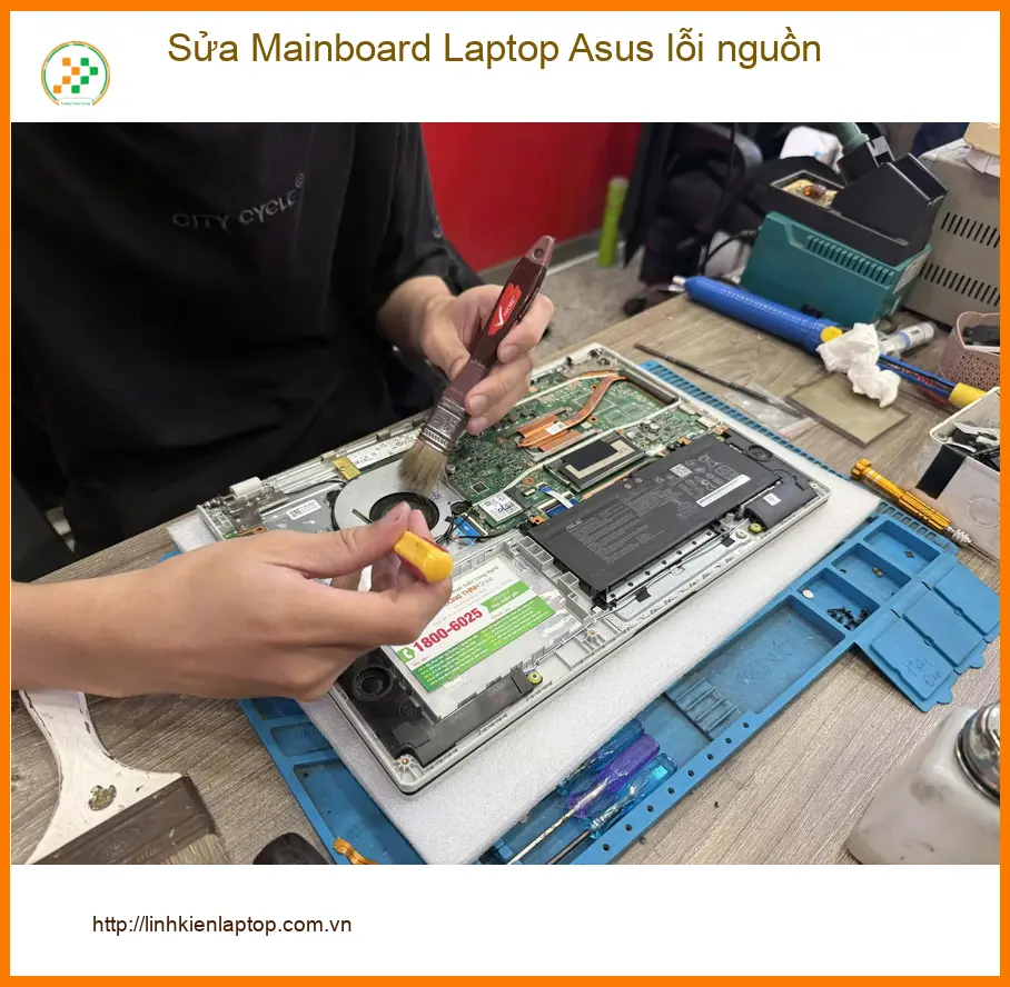 Anh Đức lo lắng tìm nơi sửa Mainboard Laptop Asus lỗi nguồn Quận 7 ảnh thực tế 1