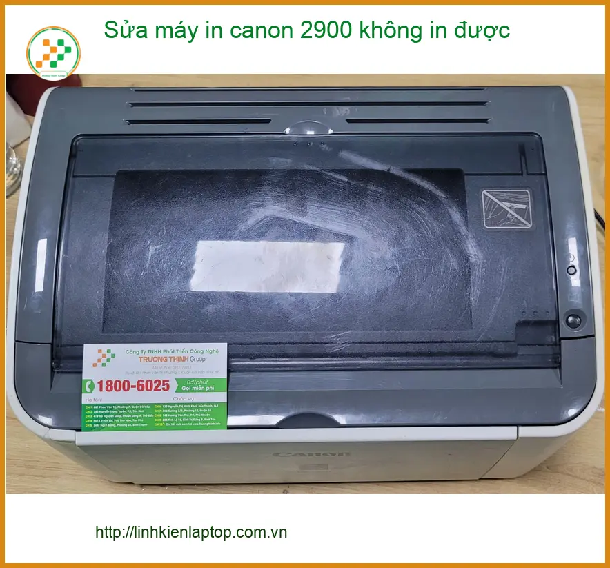 Bác Thanh trải nghiệm sửa máy in Canon 2900 không in được Quận Bình Tân lấy ngay ảnh thực tế 1