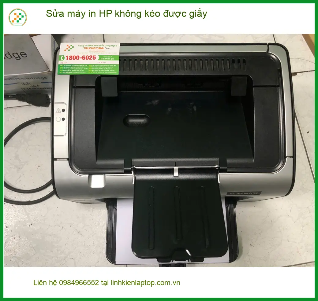 Anh Khoa kỹ sư xây dựng sửa máy in HP không kéo giấy Quận Bình Tân ảnh thực tế 1