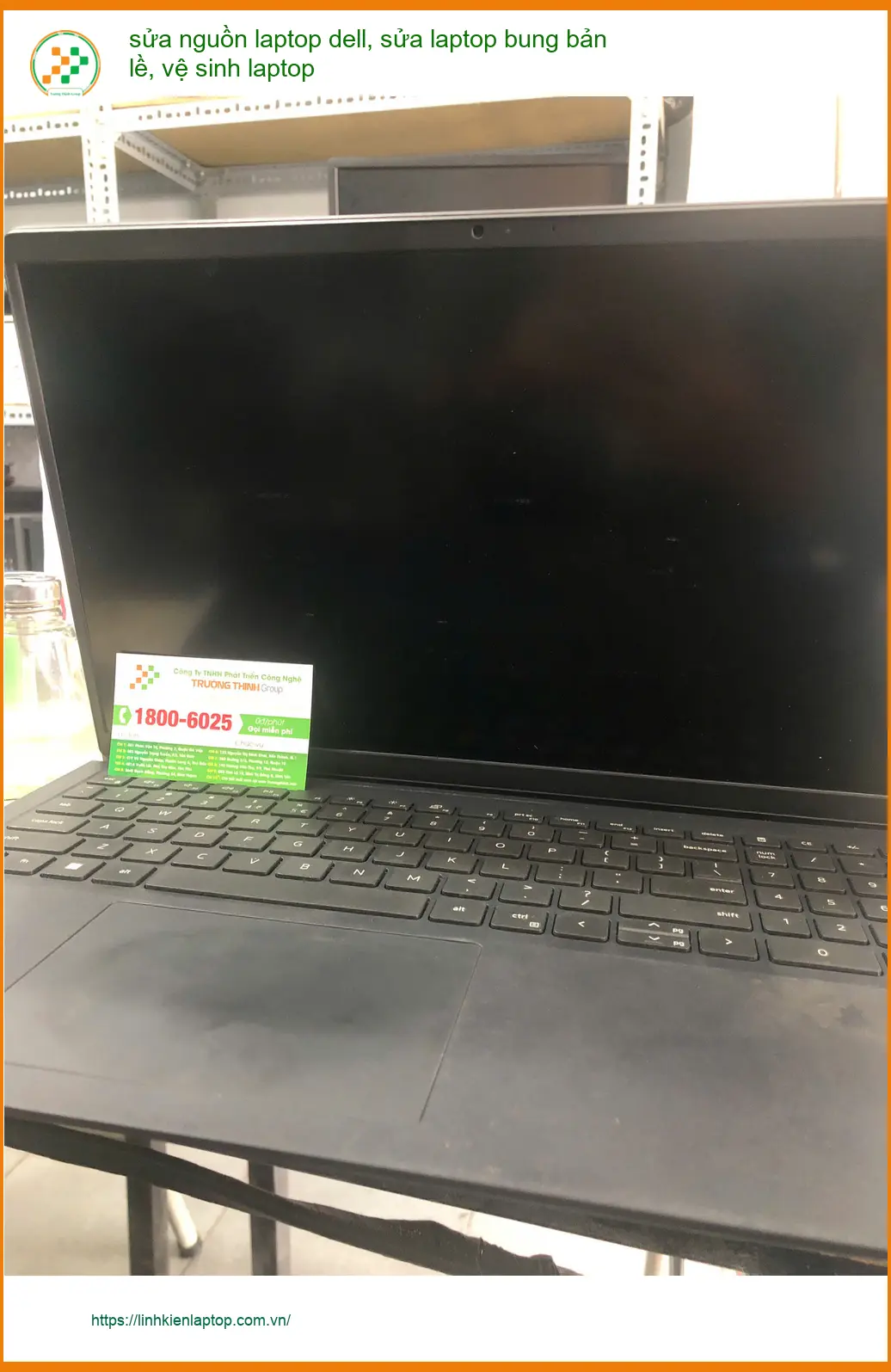 Dịch vụ sửa nguồn laptop Dell uy tín Quận Bình Thạnh - Chú Bảy chủ quán cafe review ảnh thực tế 1