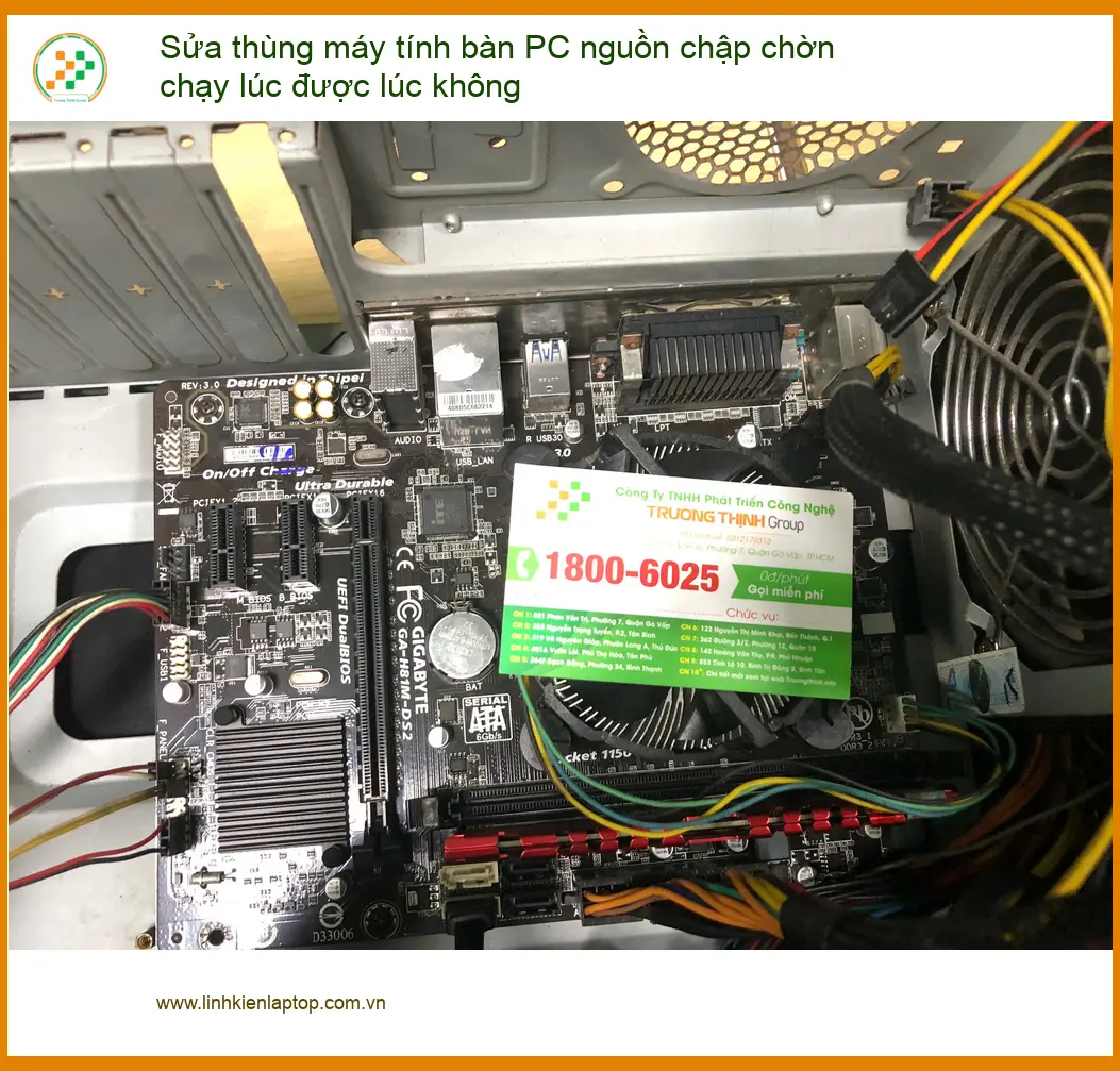 Chỗ sửa thùng PC nguồn chập chờn Quận Bình Tân - Anh Trực sửa nguồn ảnh thực tế 1