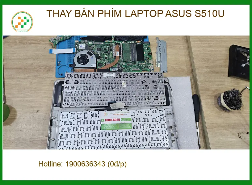 Anh Khôi kiến trúc sư thay bàn phím laptop Asus S510U Quận 9 ảnh thực tế 1