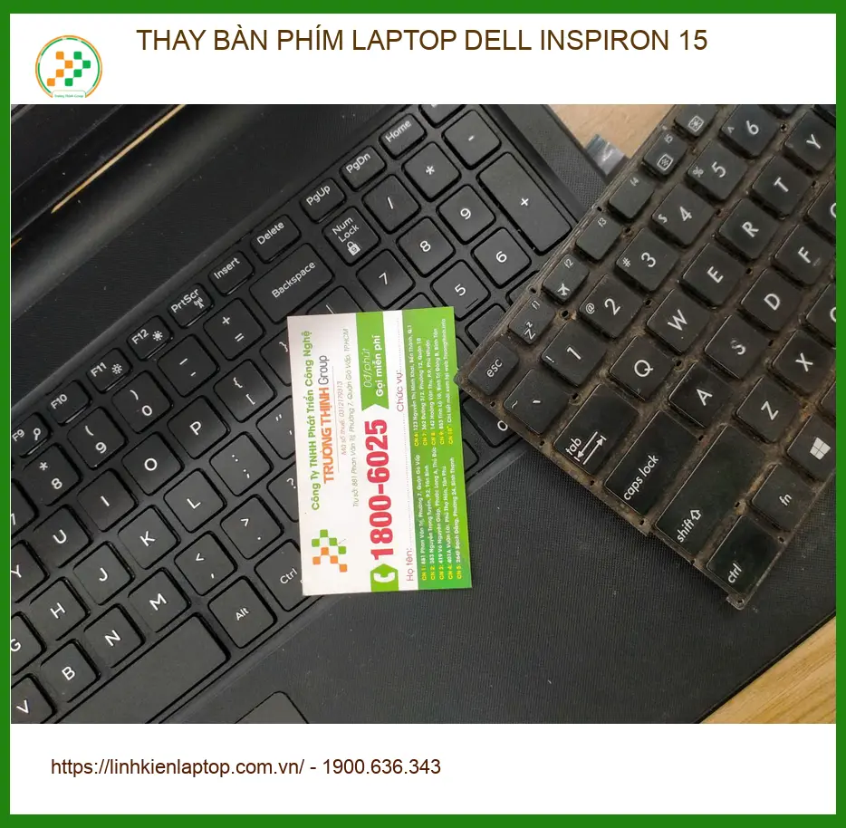 Anh Nam thay bàn phím laptop Dell Inspiron 15 Quận 12 giá tốt ảnh thực tế 1