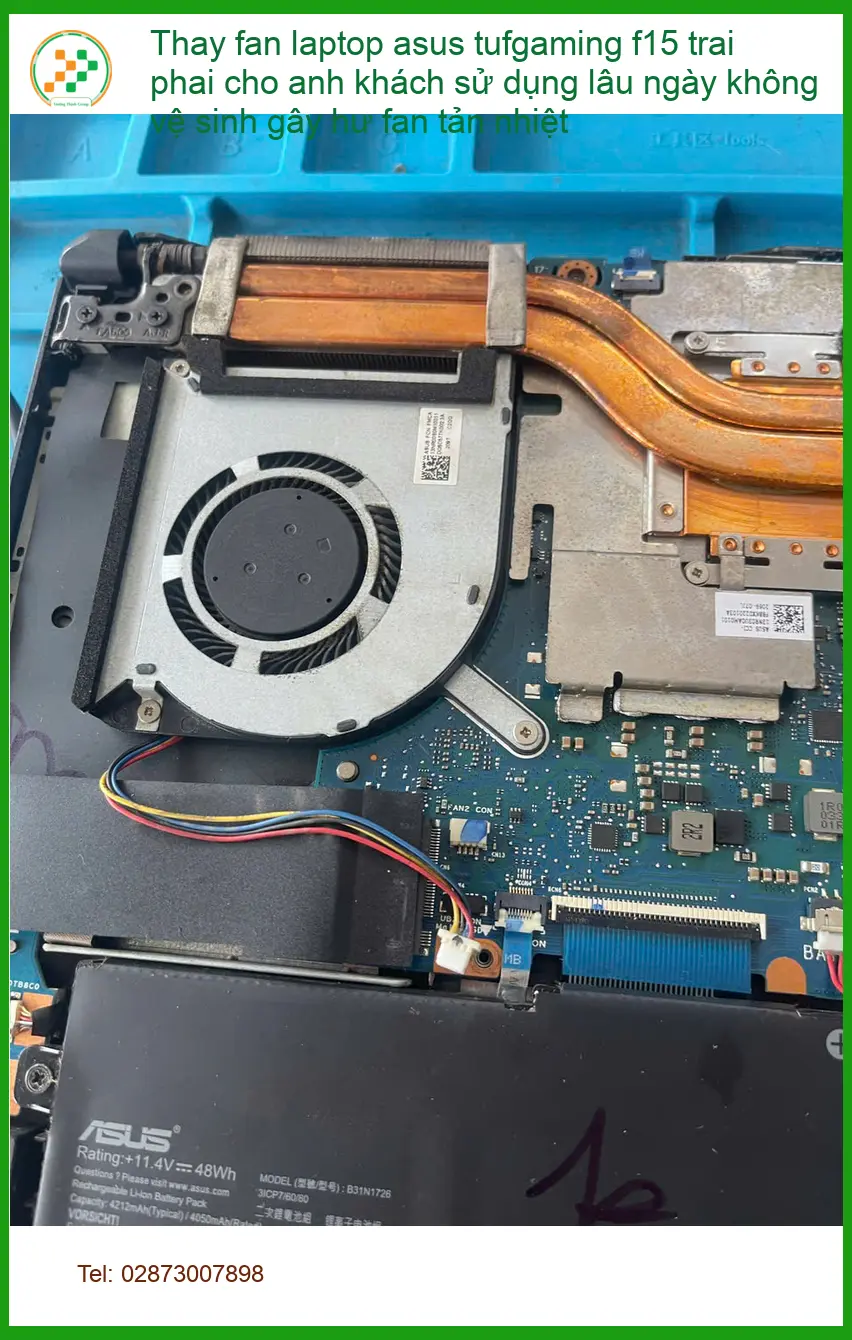 Anh Vĩnh thợ máy tính kể chuyện thay fan laptop Asus TUFGaming F15 ở Quận Phú Nhuận ảnh thực tế 1