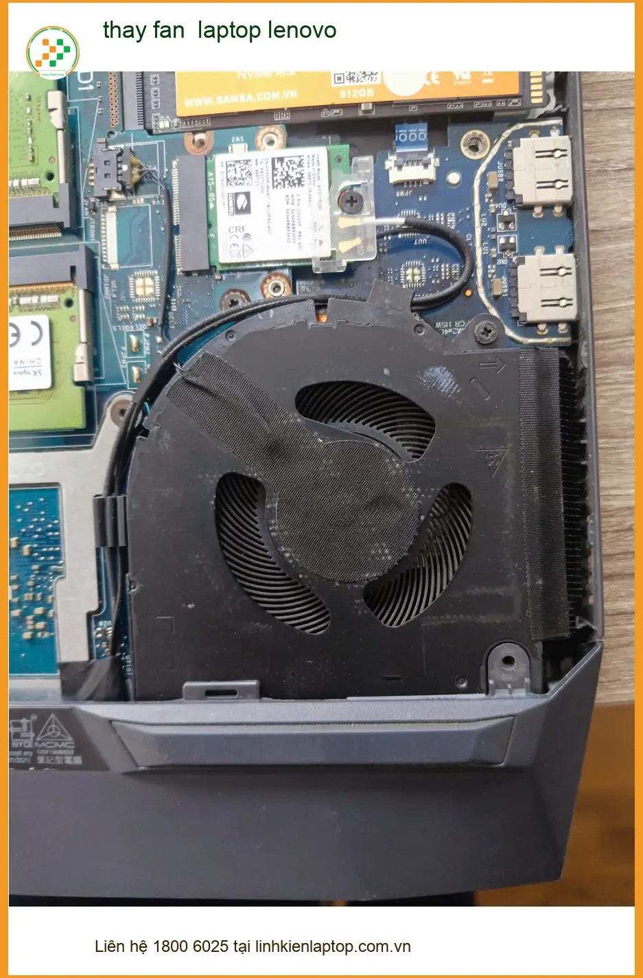 Bác Phúc giáo viên tìm nơi thay fan laptop lenovo kêu rít Quận Tân Phú ảnh thực tế 1