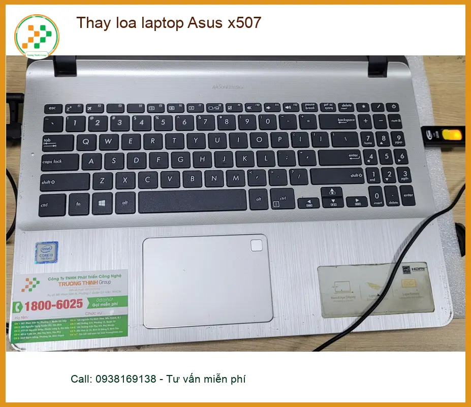 Anh Hưng tìm địa chỉ thay loa laptop Asus x507 Quận Bình Tân lấy liền ảnh thực tế 1