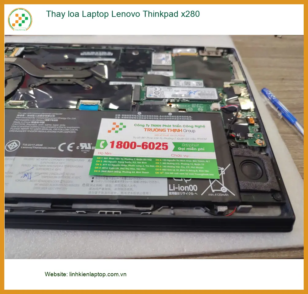 Tiệm Thay loa Laptop Lenovo Thinkpad x280 Quận 7 - Anh Kiên kỹ sư ảnh thực tế 1