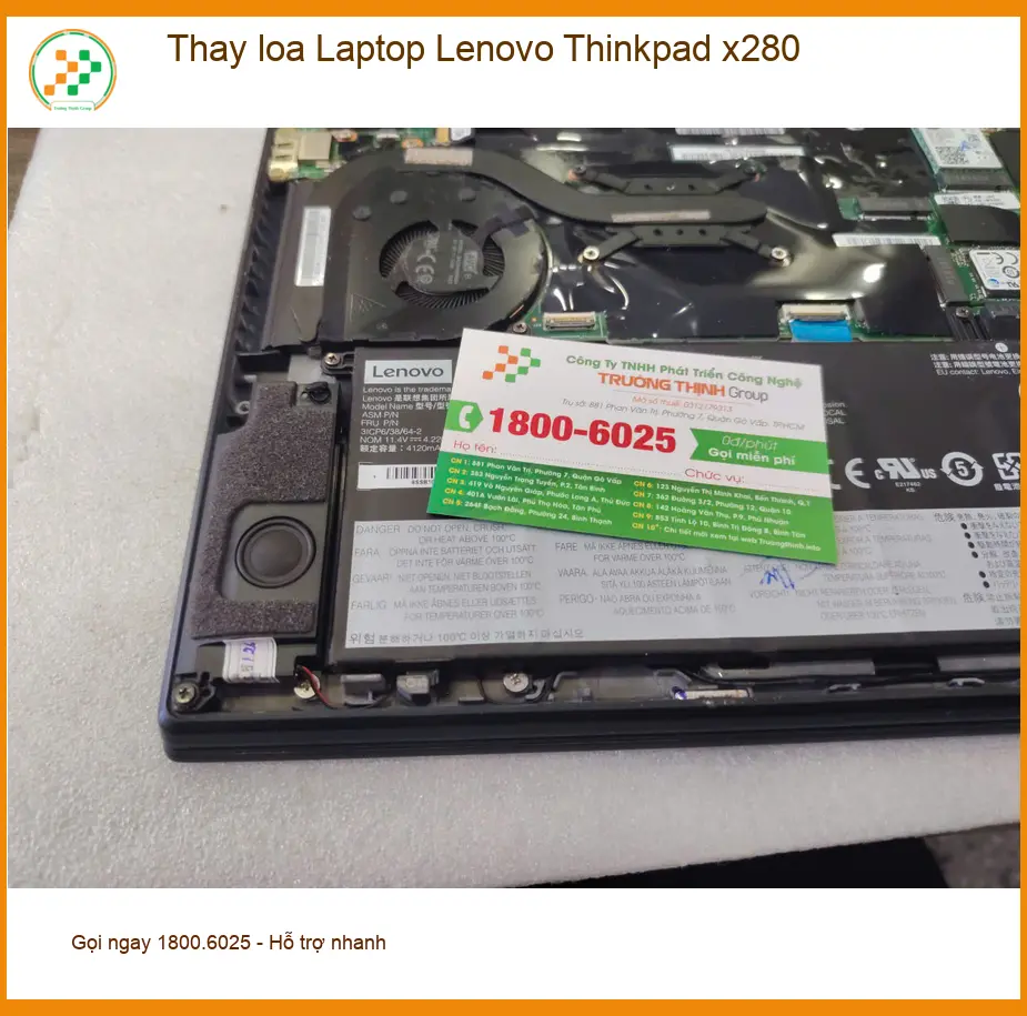 Tiệm Thay loa Laptop Lenovo Thinkpad x280 Quận 7 - Anh Kiên kỹ sư ảnh thực tế 2