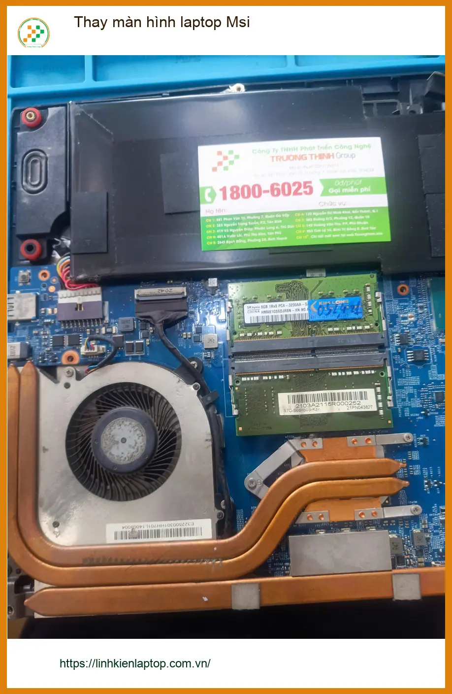 Anh Bảo thiết kế tìm chỗ Thay màn hình laptop Msi Quận Tân Phú Giá rẻ ảnh thực tế 1