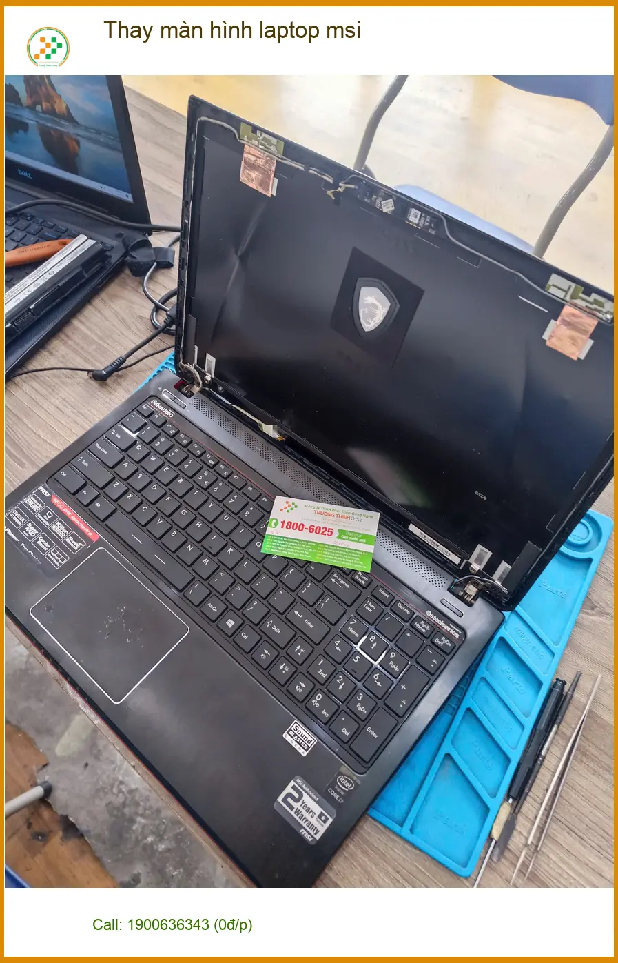 Chị Thu Nguyệt kế toán review trung tâm thay màn hình laptop msi Quận Tân Phú ảnh thực tế 1