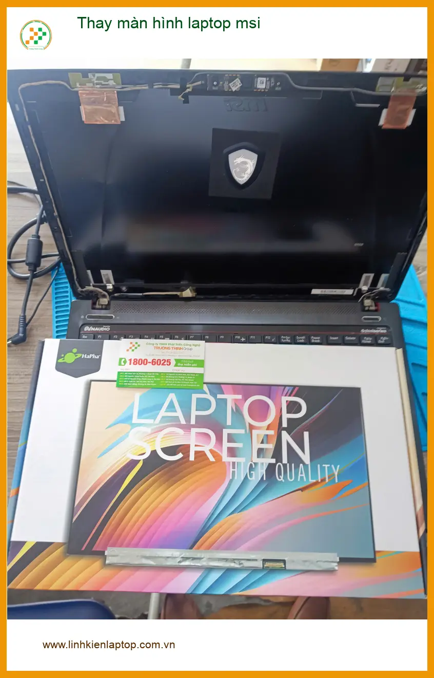 Chị Thu Nguyệt kế toán review trung tâm thay màn hình laptop msi Quận Tân Phú ảnh thực tế 2