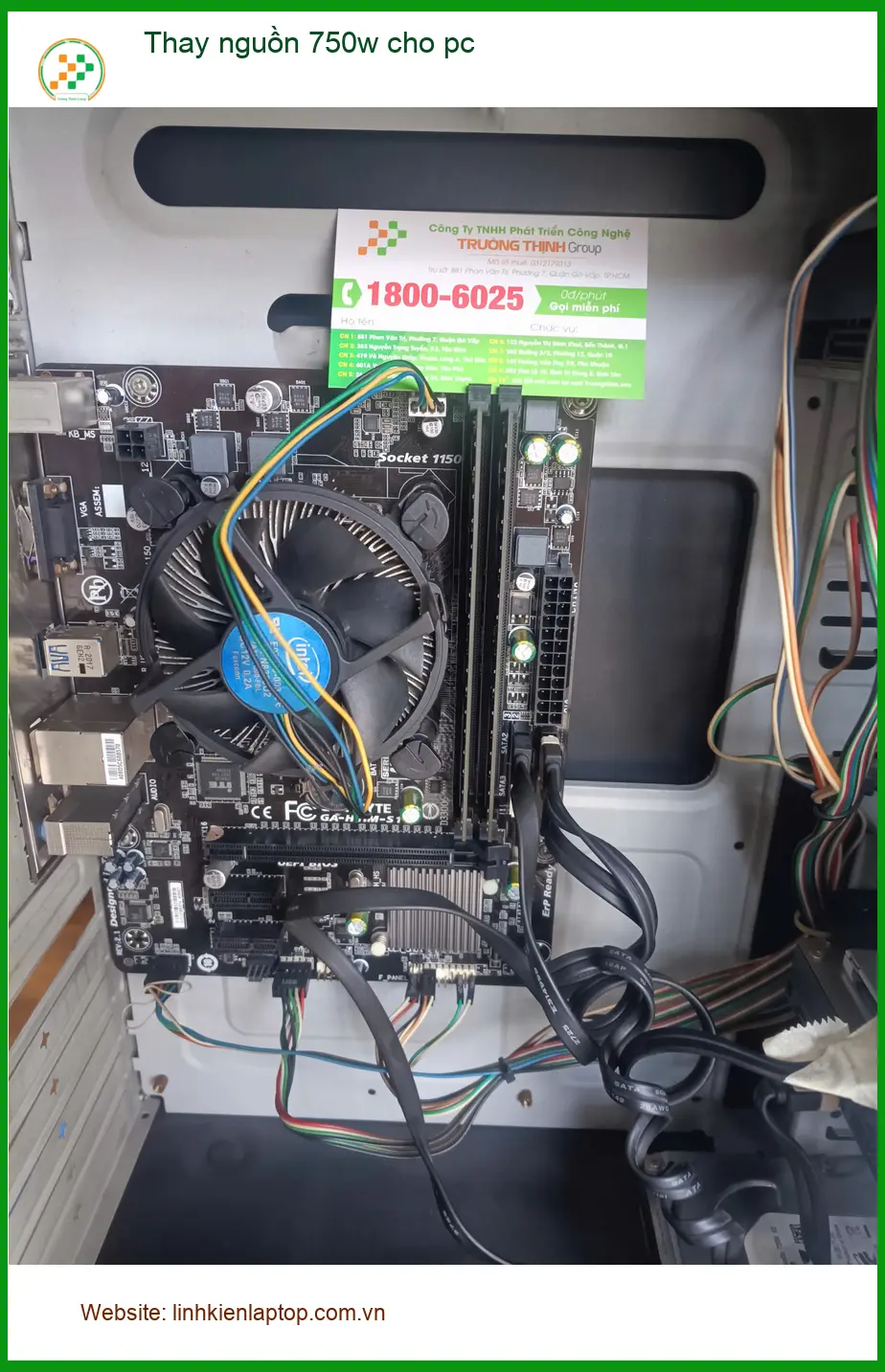 Anh Trường IT cần thay nguồn 750w cho pc Quận Tân Phú lấy ngay, liệu có nhanh? ảnh thực tế 2