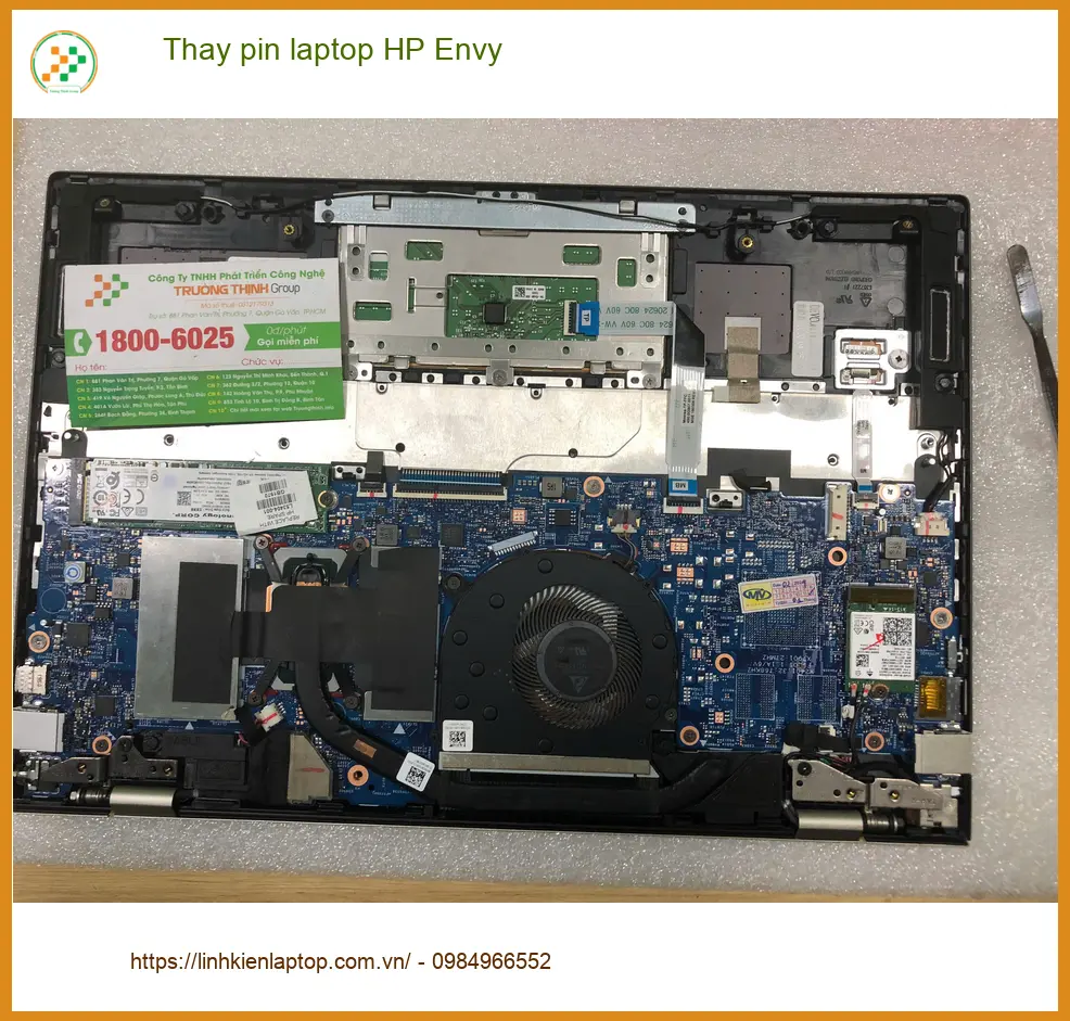 Chỗ Thay pin laptop HP Envy Quận Bình Tân Uy tín - Anh Minh lo lắng khi pin chai ảnh thực tế 1