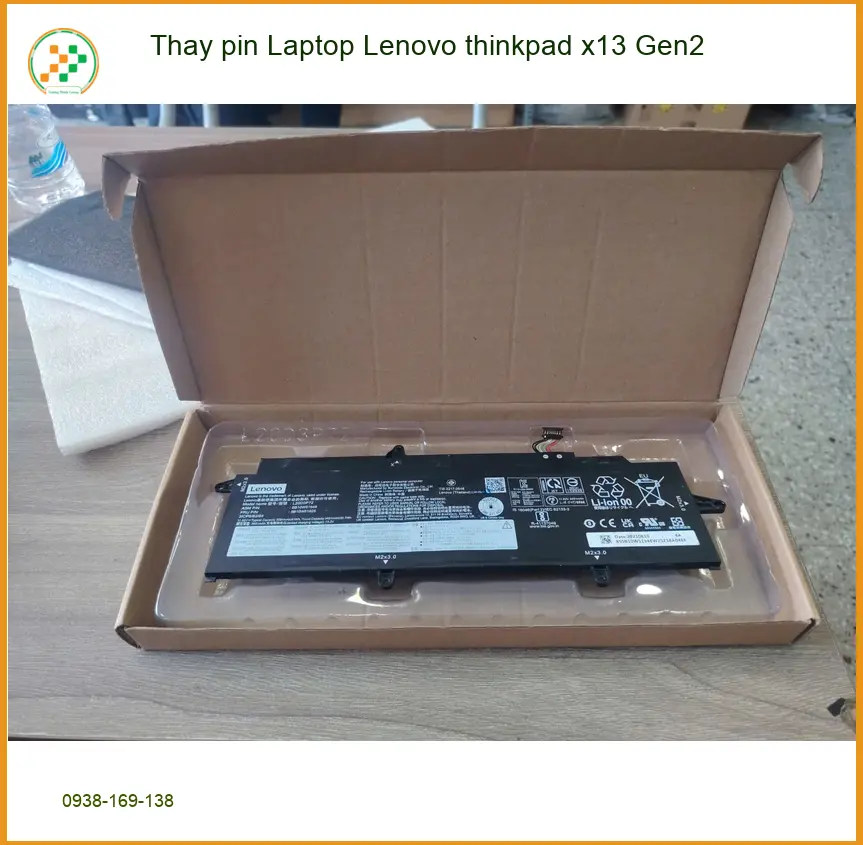Cô Thanh giáo viên bị chai pin tại Quận 7 - Thay pin Laptop Lenovo ThinkPad X13 Gen2