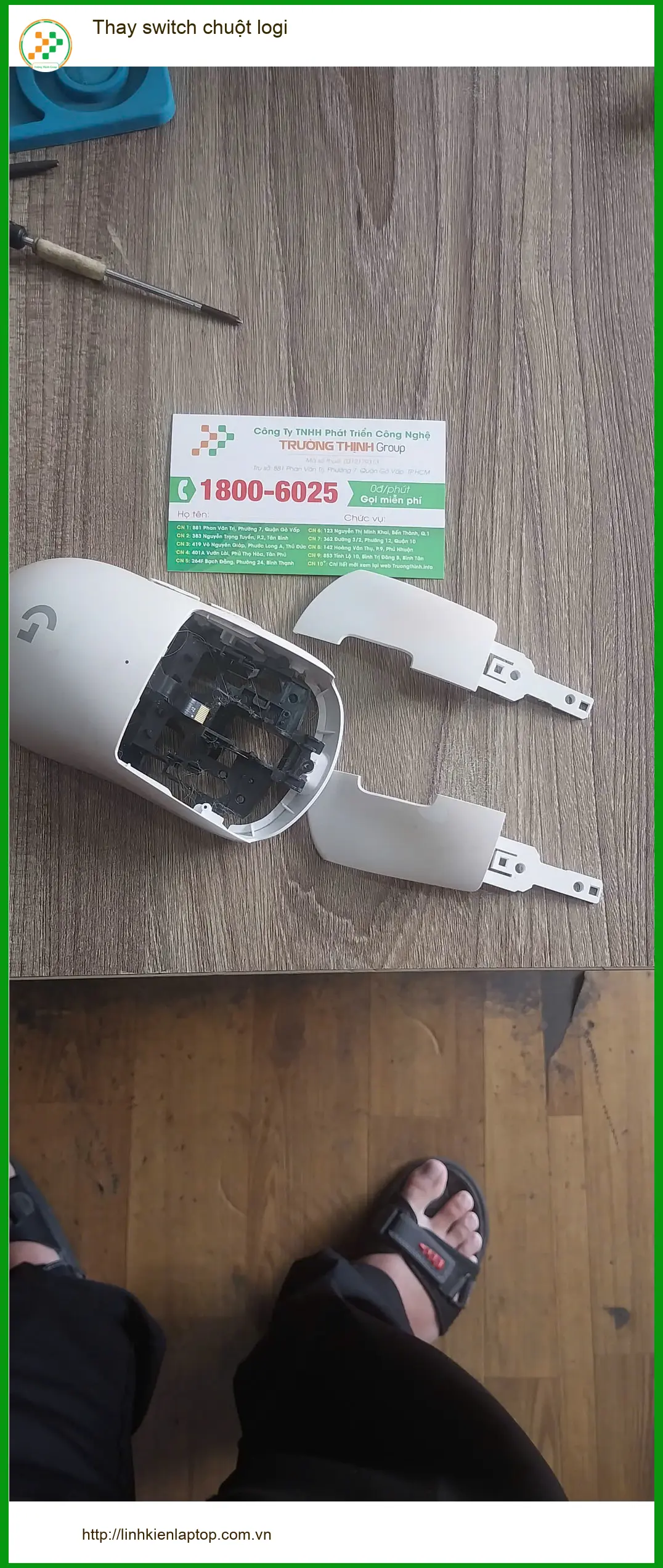 Tiệm thay switch chuột logi Quận Tân Phú - Anh Quân streamer review chỉ 150k ảnh thực tế 2