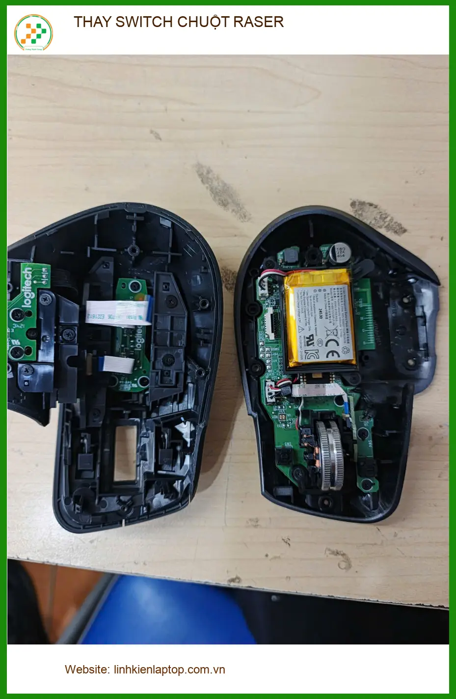 Bác Minh thợ cơ khí cần Thay SWITCH CHUỘT RASER Quận Gò Vấp lấy ngay ảnh thực tế 1
