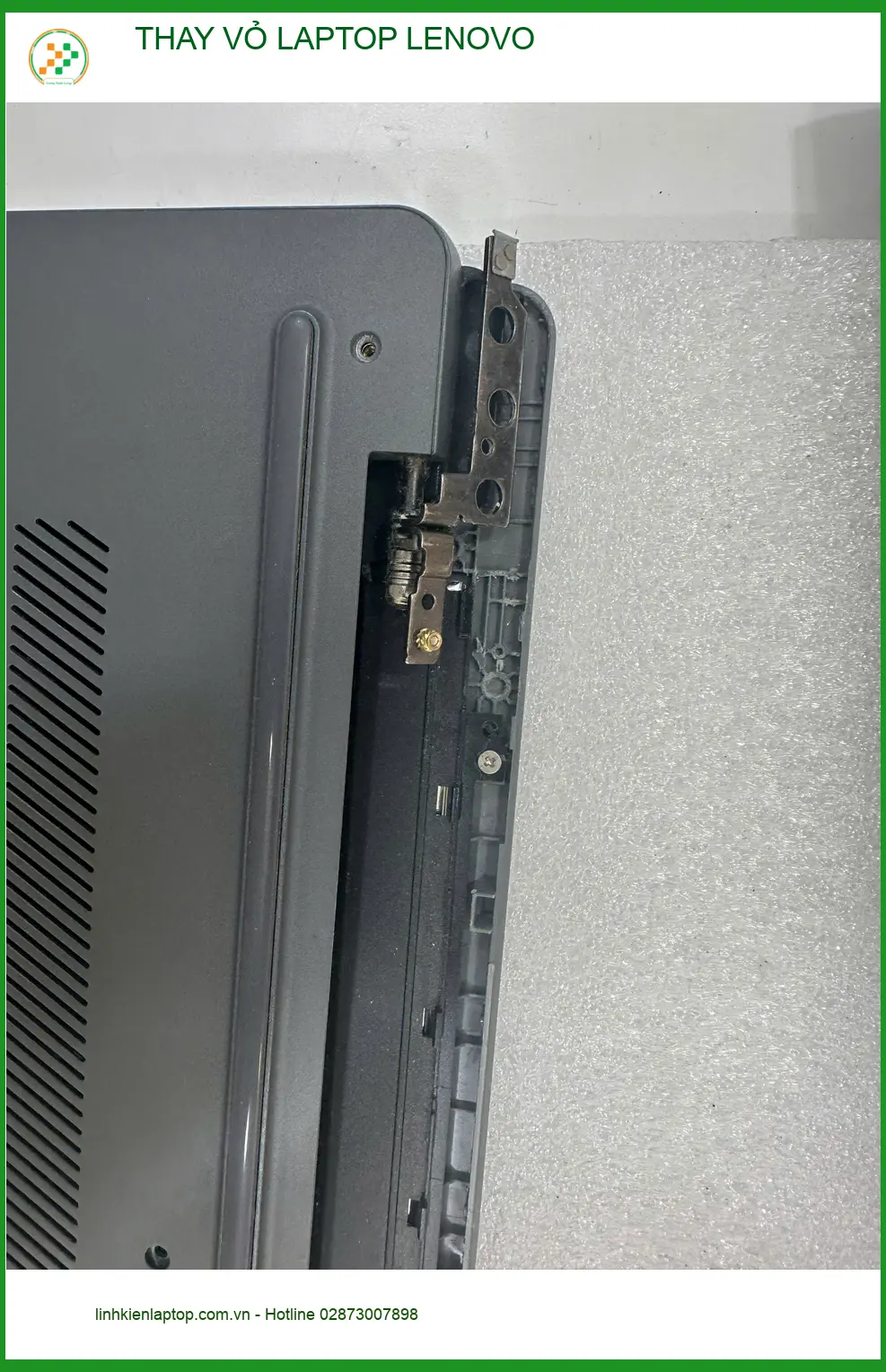 Anh Đức kỹ sư tìm chỗ thay vỏ laptop Lenovo Quận Gò Vấp uy tín ảnh thực tế 1