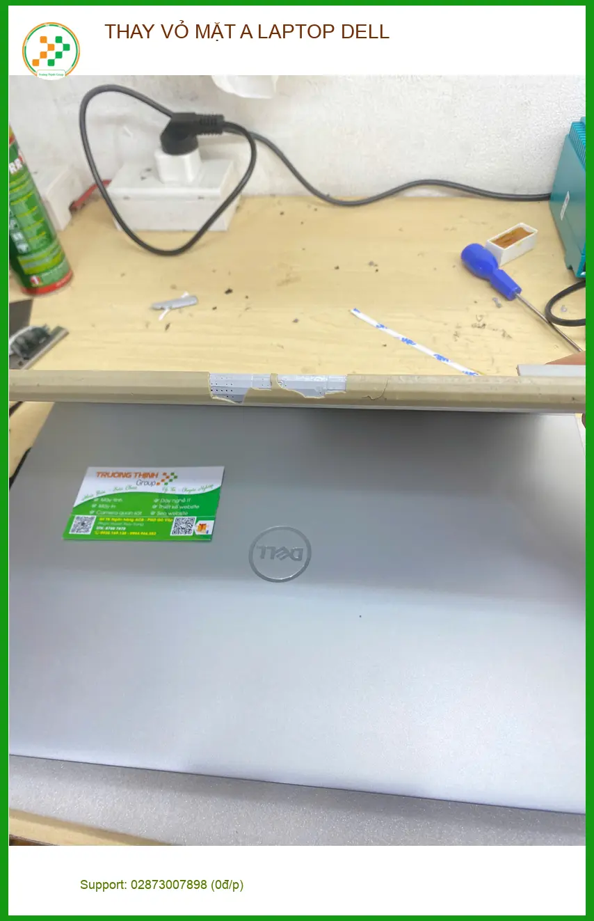 Anh Quân review địa chỉ thay vỏ mặt A laptop Dell Quận Gò Vấp ảnh thực tế 1