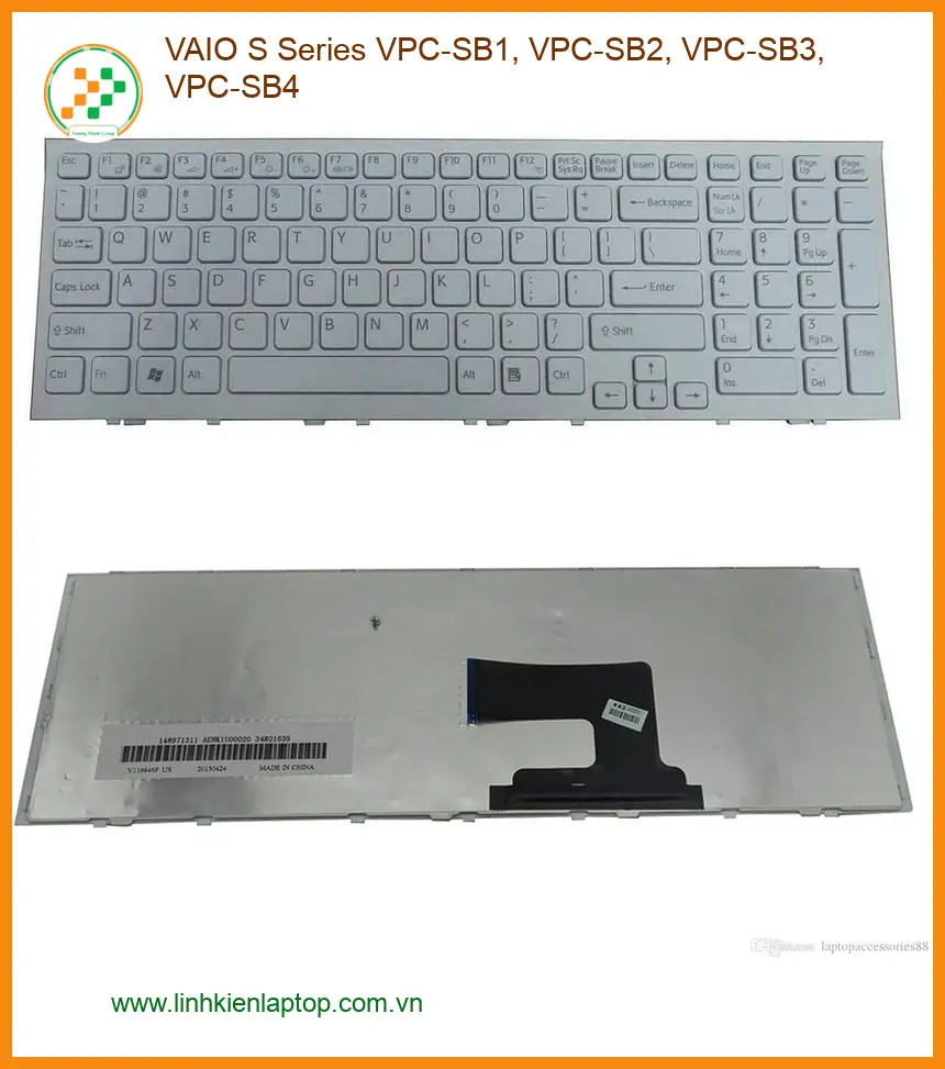 Bàn phím Laptop VAIO S Series - Thay Mới Nhanh Chóng Tại Trung Tâm TPHCM