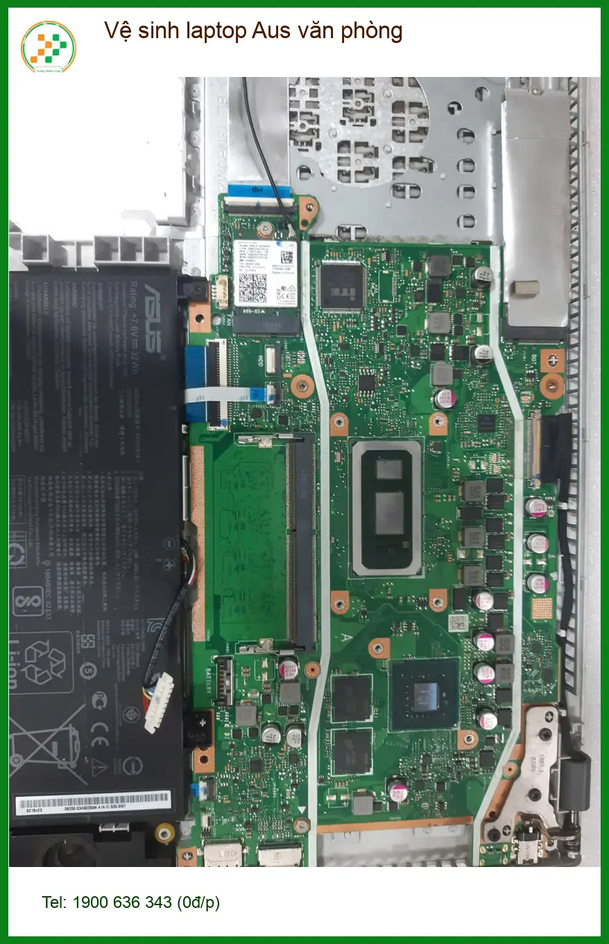 Chị Mai trưởng phòng kinh doanh review vệ sinh laptop Aus văn phòng Quận Tân Bình ảnh thực tế 1