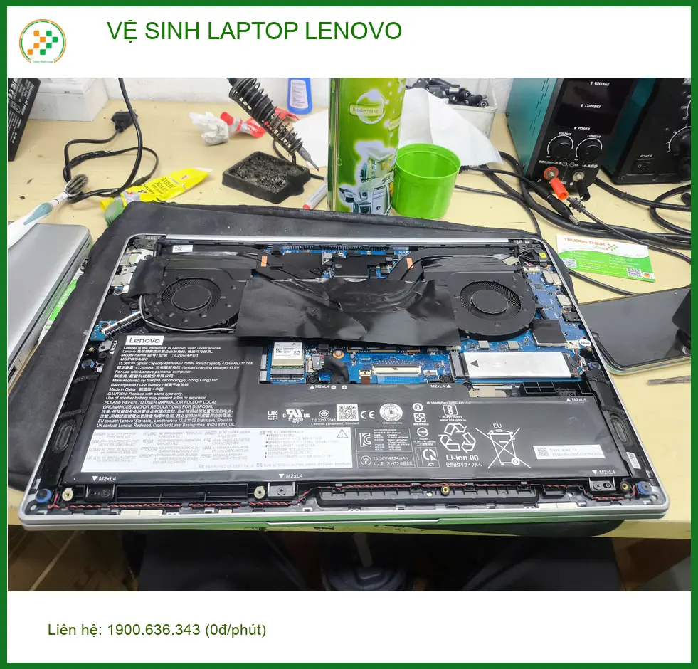 Anh Quang, nhân viên văn phòng, tìm chỗ Vệ sinh Laptop Lenovo Quận Gò Vấp ảnh thực tế 2
