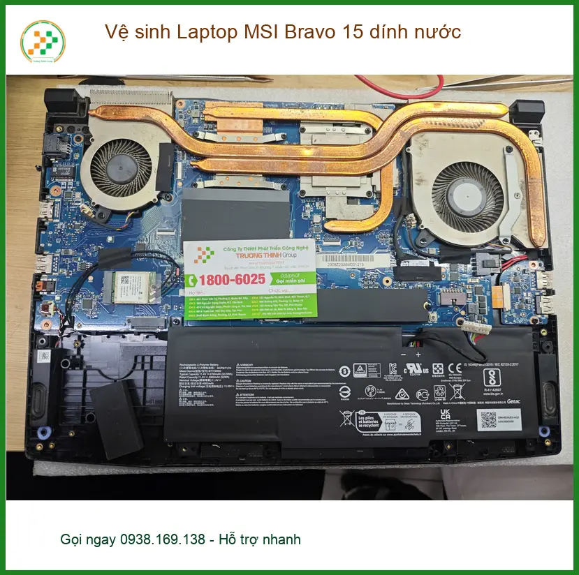 Chị Ngọc review vệ sinh Laptop MSI Bravo 15 dính nước Quận 12 ảnh thực tế 1
