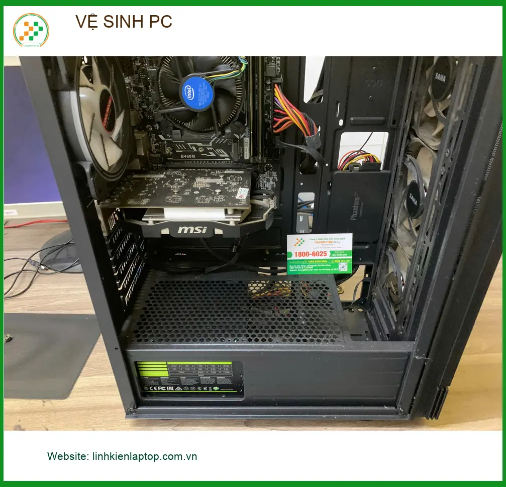 Anh Quang lo lắng PC quá nóng tìm dịch vụ vệ sinh PC Quận 10 uy tín ảnh thực tế 2
