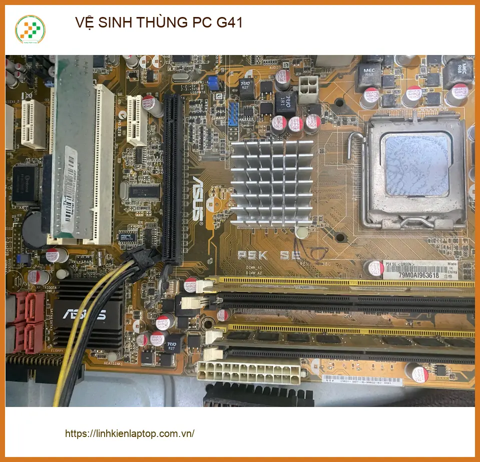 Trung tâm vệ sinh thùng PC G41 Quận Gò Vấp - Cô Thanh Trúc cần máy chạy êm ảnh thực tế 1