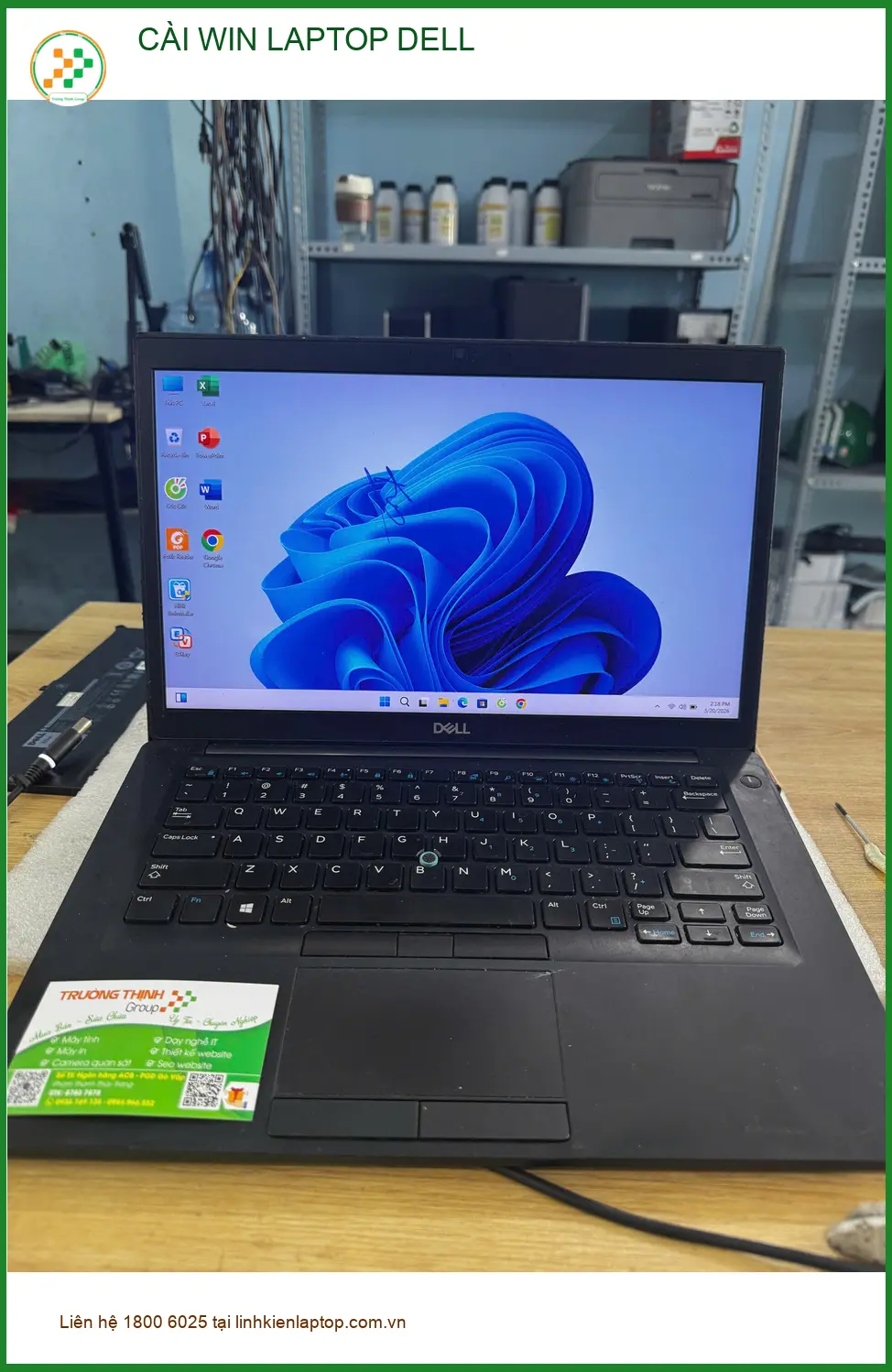 Anh Quang làm đồ họa cần cài win laptop Dell ở Quận 10 - Nhanh chóng, chất lượng ảnh thực tế 1
