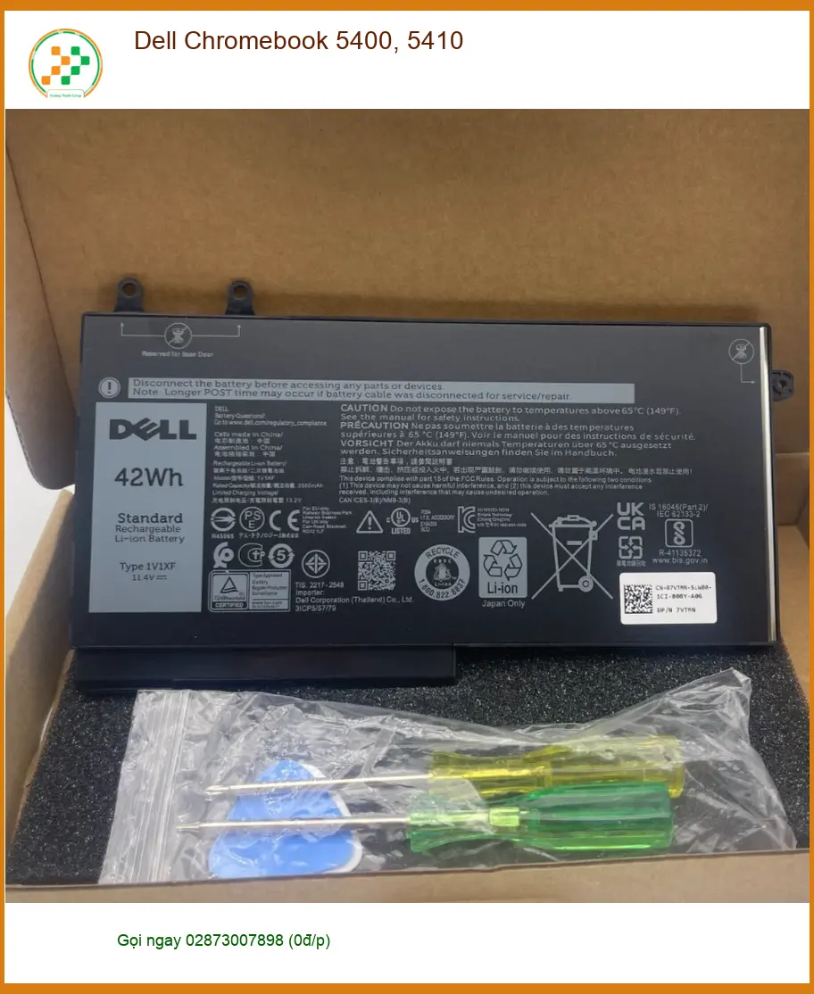 Pin Laptop Dell Chromebook 5400 5410 - Thay Lấy Liền Tại TPHCM Uy Tín