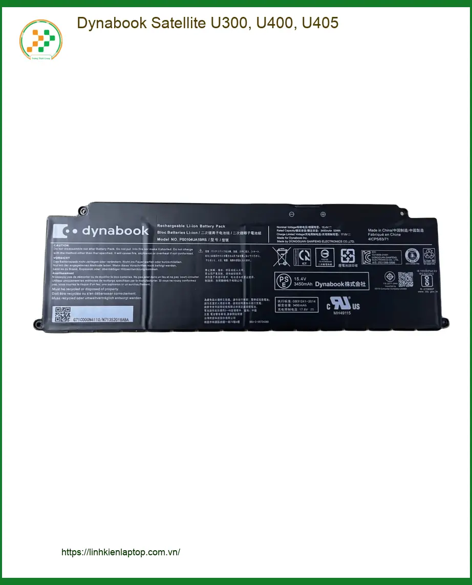 Pin Laptop Dynabook Satellite - Thay Pin Giá Rẻ, Lấy Liền Tại Cửa Hàng