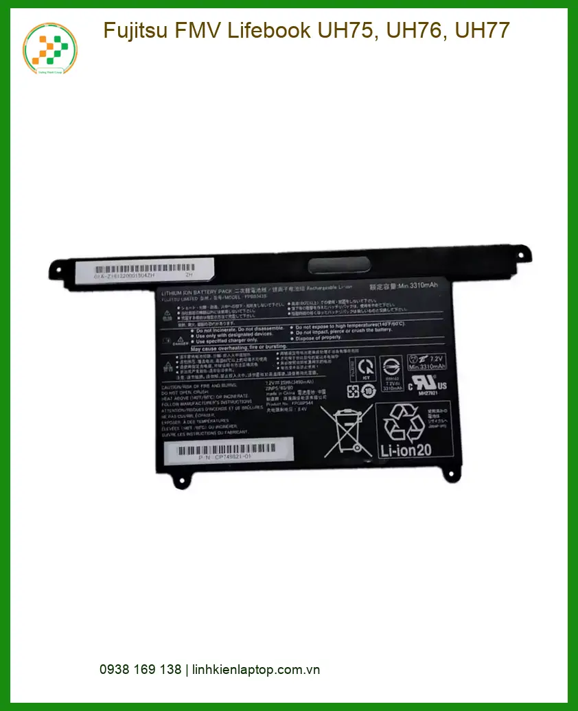 Pin Laptop Fujitsu FMV UH75 UH76 UH77 - Thay Nhanh Uy Tín TPHCM