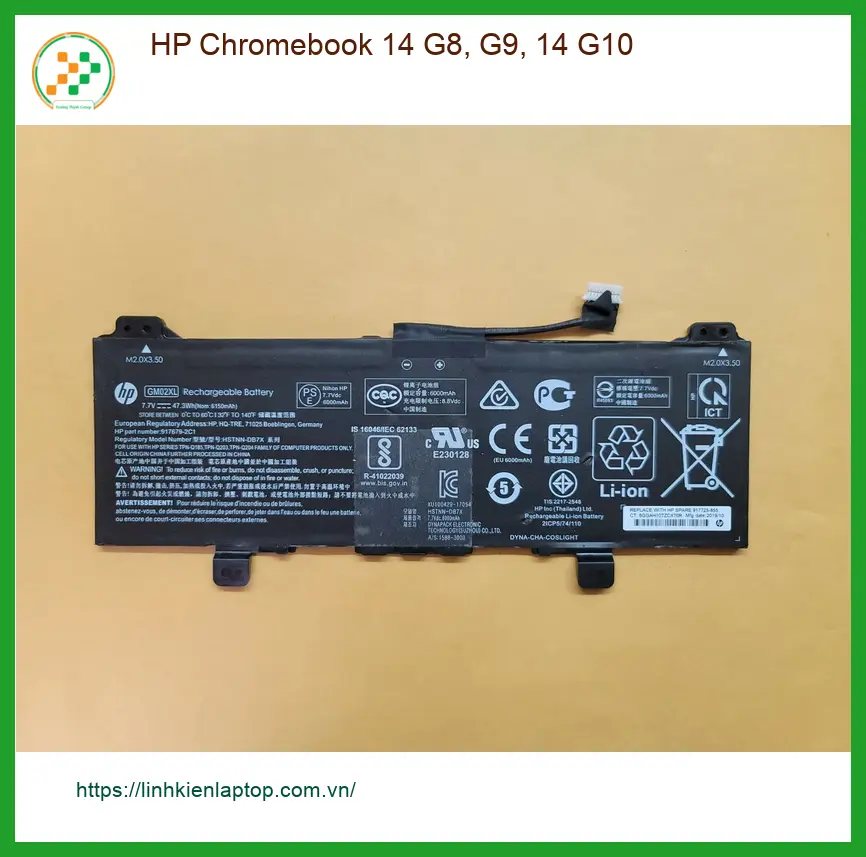 Pin Laptop HP Chromebook 14 G8 G9 G10 - Thay Nhanh, Giá Tốt Tại TPHCM