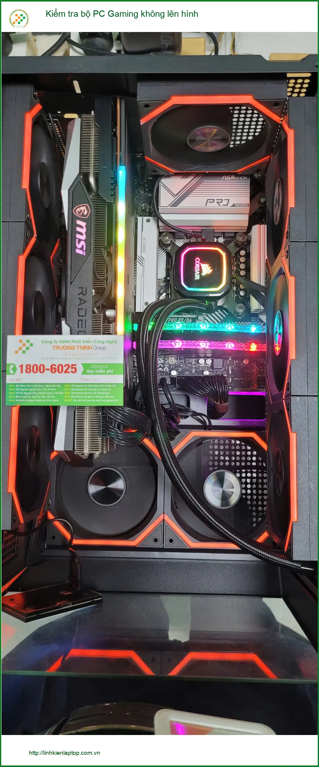 Dịch vụ sửa chữa PC Gaming không lên hình Quận Bình Tân - Anh Khoa tin cậy ảnh thực tế 1