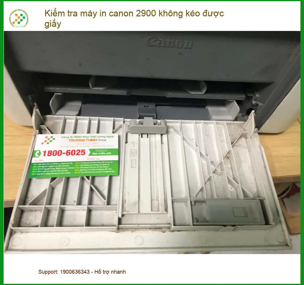 Anh Quân ở Bình Tân cần sửa máy in Canon 2900 không kéo giấy ảnh thực tế 1