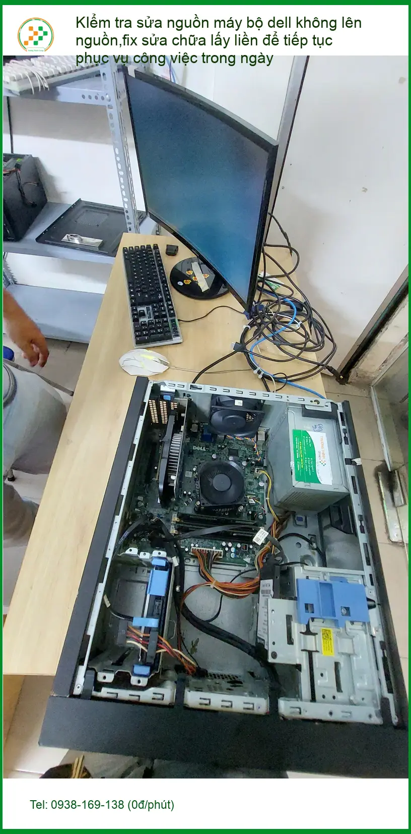 Anh Quốc ở Phú Nhuận: Sửa nguồn máy bộ dell không lên nguồn lấy liền ảnh thực tế 1