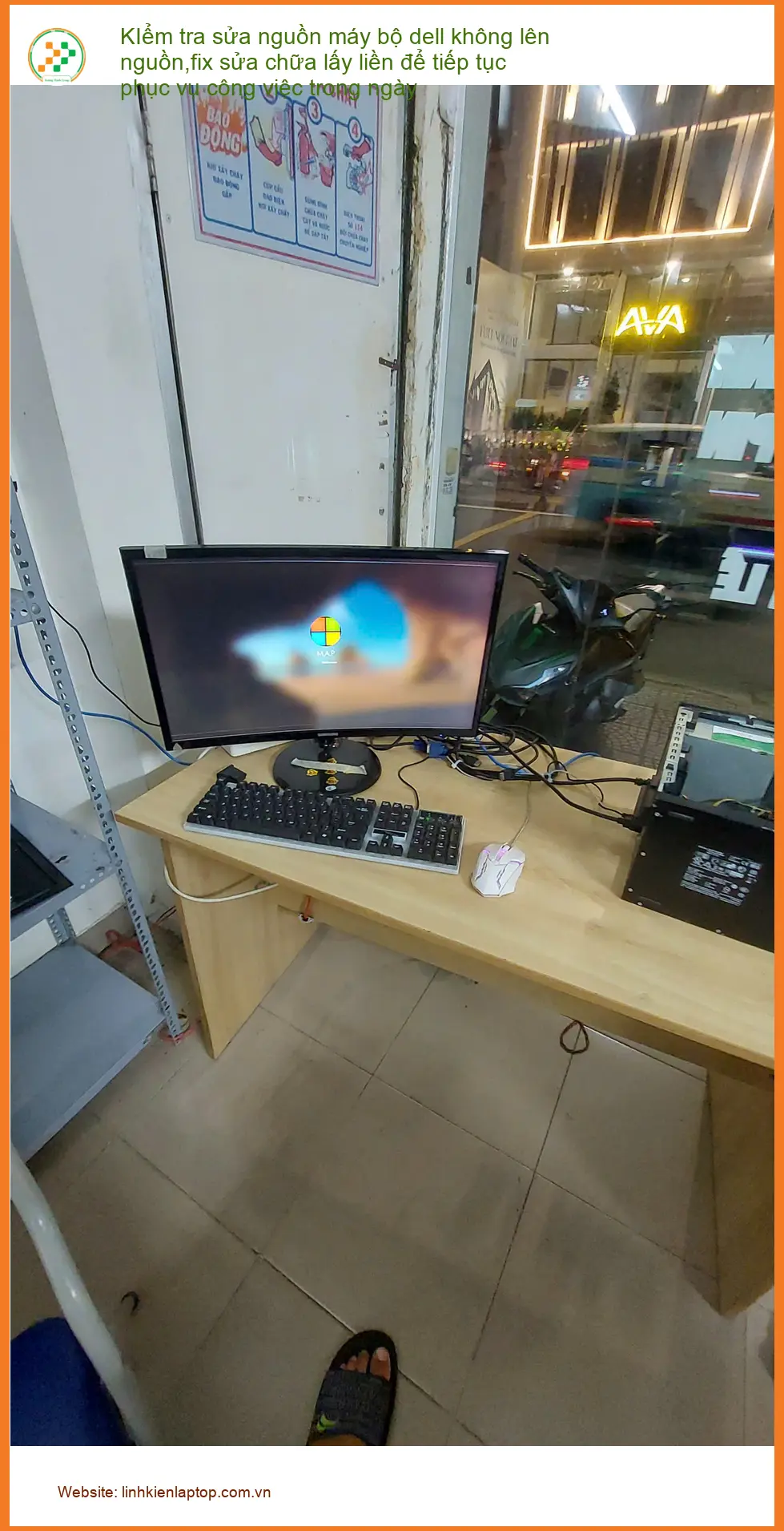 Anh Quốc ở Phú Nhuận: Sửa nguồn máy bộ dell không lên nguồn lấy liền ảnh thực tế 2