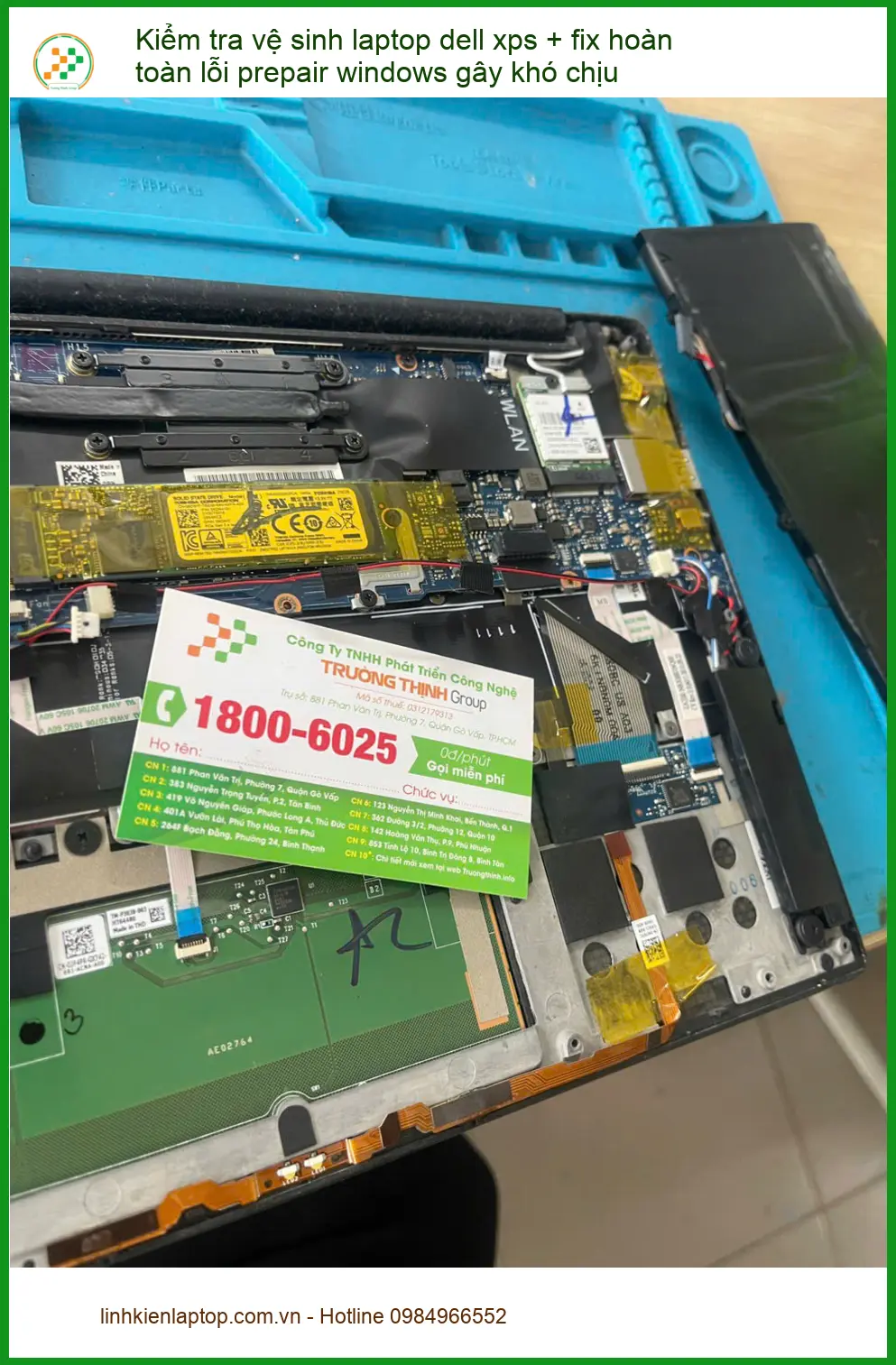 Tiệm vệ sinh, sửa lỗi Windows laptop Dell XPS Quận Phú Nhuận - Bạn Đức ảnh thực tế 1