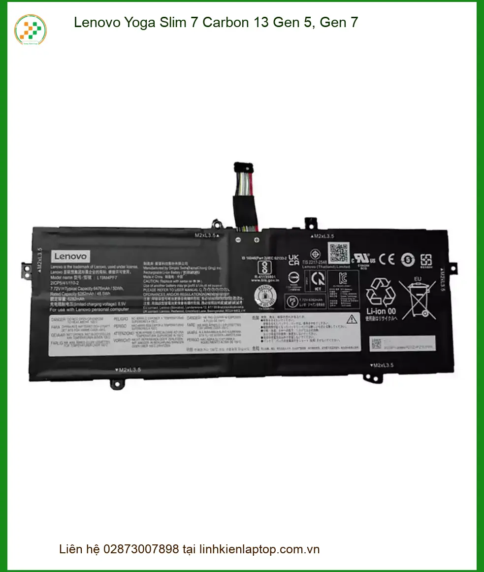 Pin Laptop Lenovo Yoga Slim 7 Carbon - Thay Nhanh, Lấy Liền - Giá Tốt TPHCM